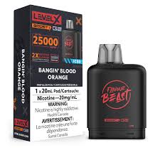 Flavour Beast Level X BOOST POD (20ML) - Bangin' Blood Orange Iced [Ontario stamp]
